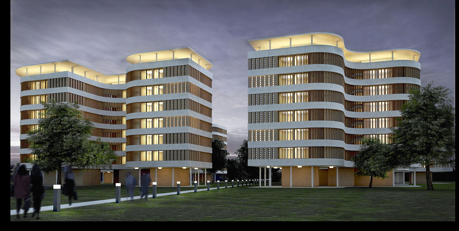 IIT Hyderabad student housing facade